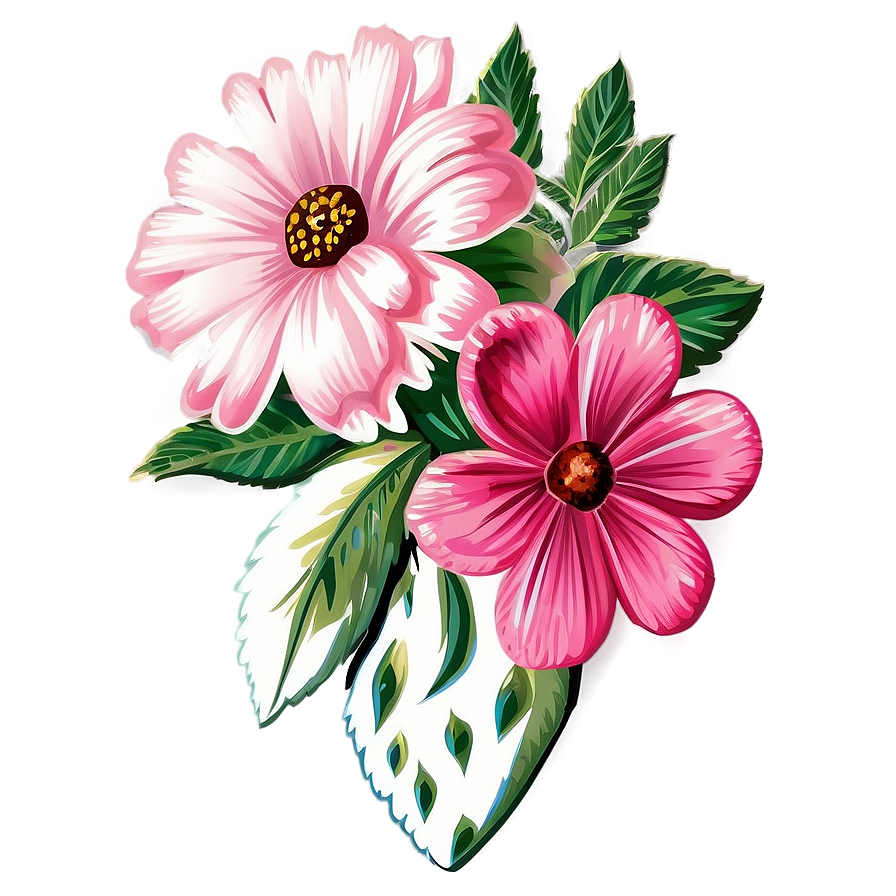 Pink Floral Bouquet Png Bot