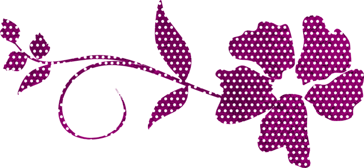 Pink Floral Pattern Graphic PNG with transparent background