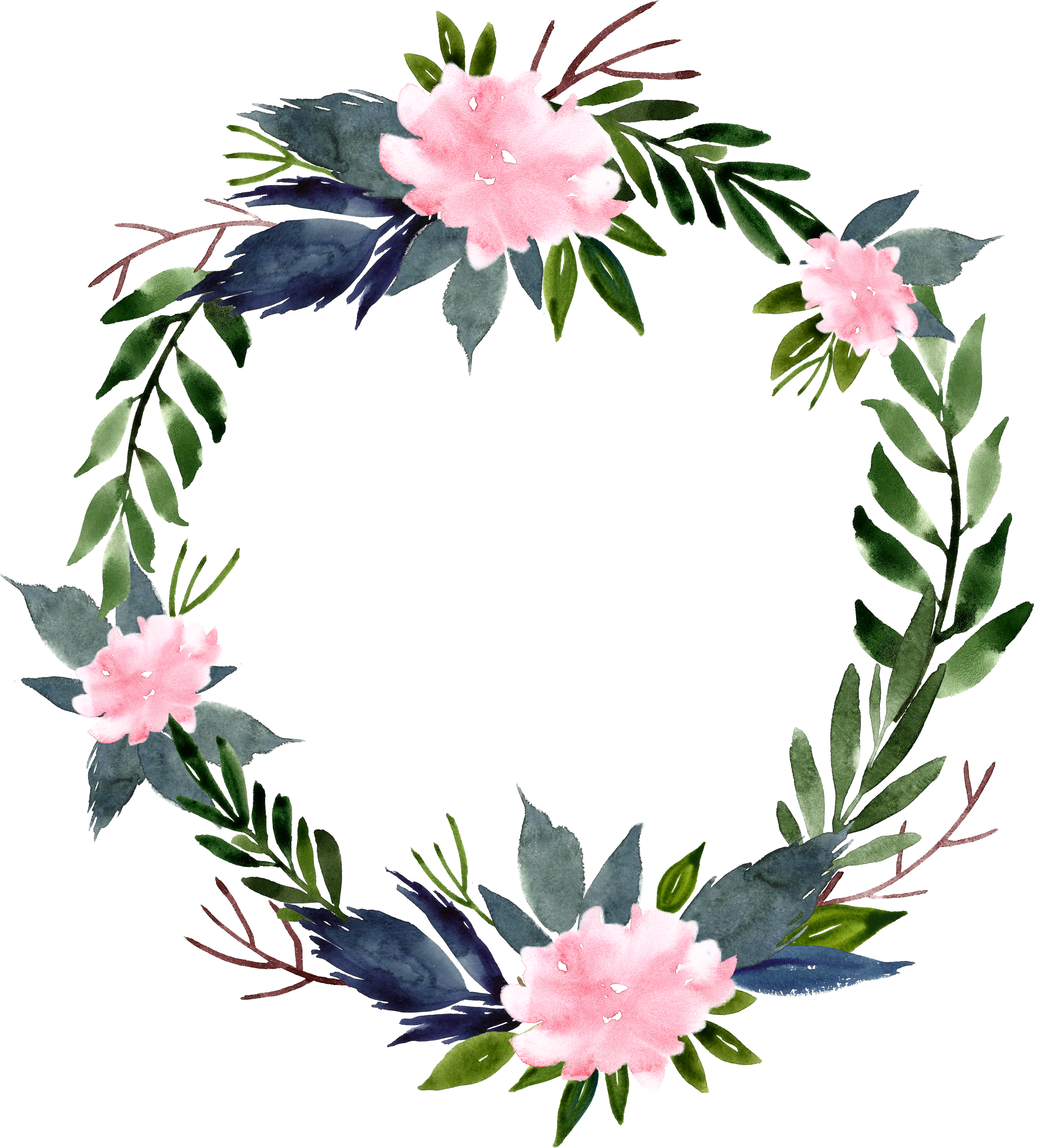 Pink_ Floral_ Watercolor_ Wreath