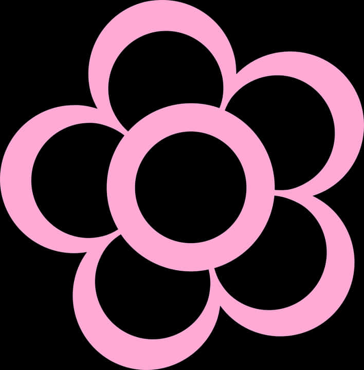 Daisy, Flower, Pink, Floral, Nature, Plant, Spring - Outline Flower Clipart Black And White, HD Png Download PNG with transparent background