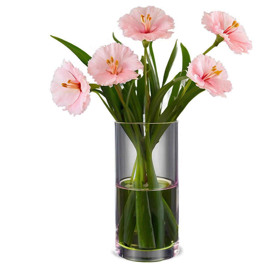 Pink Flower In Vase Png Dya