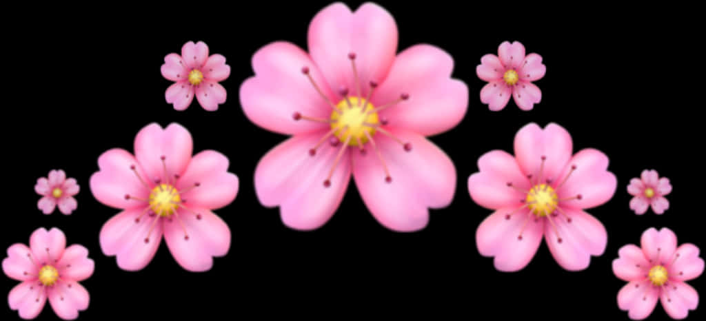#emoji #crown #pink #flower #corona #emoji #flor #rosa - Iphone Flower Emoji Png, Transparent Png PNG with transparent background