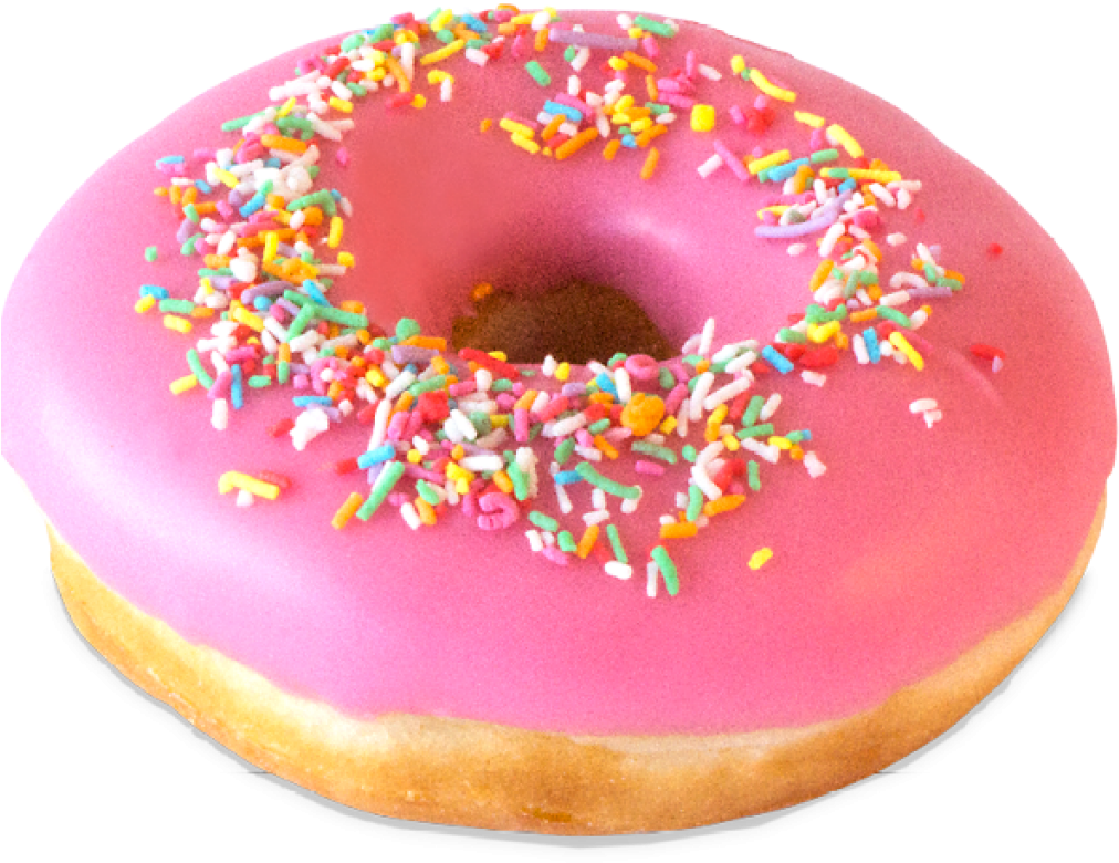 Pink Frosted Sprinkle Doughnut.png