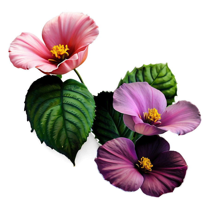 Pink Garden Flowers Png Mfn79