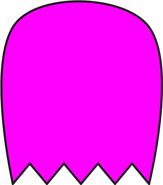 Pink Pacman Ghost Clip Art - Pacman Ghost Images Clipart, HD Png Download PNG with transparent background