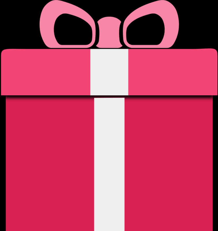 Pink Gift Box Top View