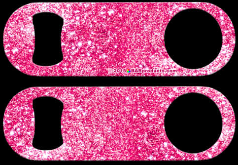 Pink Glitter Bar Spouts Cover PNG with transparent background