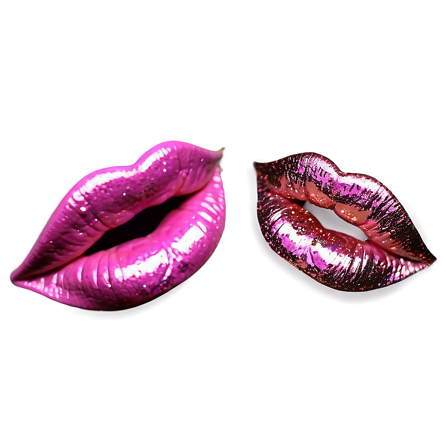 Pink Glitter Lips Png Fwu