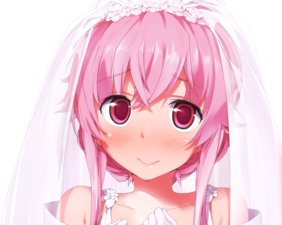 Gasai Yuno Render By Annaeditions24-d6ruhrf - Yuno Gasai Wallpaper Cute, HD Png Download PNG with transparent background