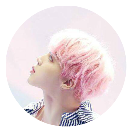 Pink Haired Man Looking Upward