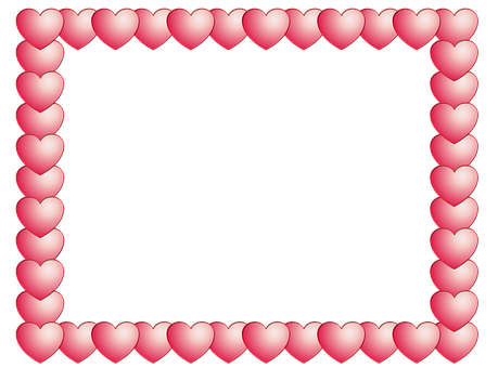 Pink Heart Border Frame