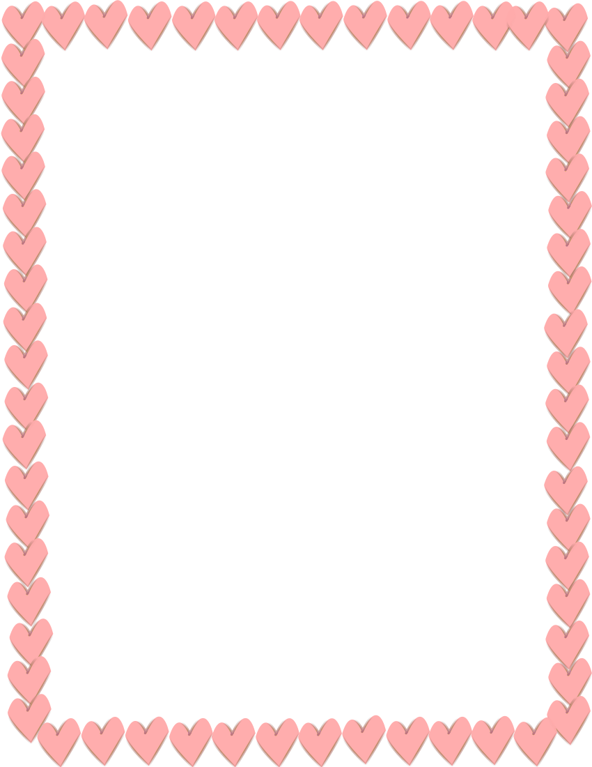 Pink Heart Border Frame