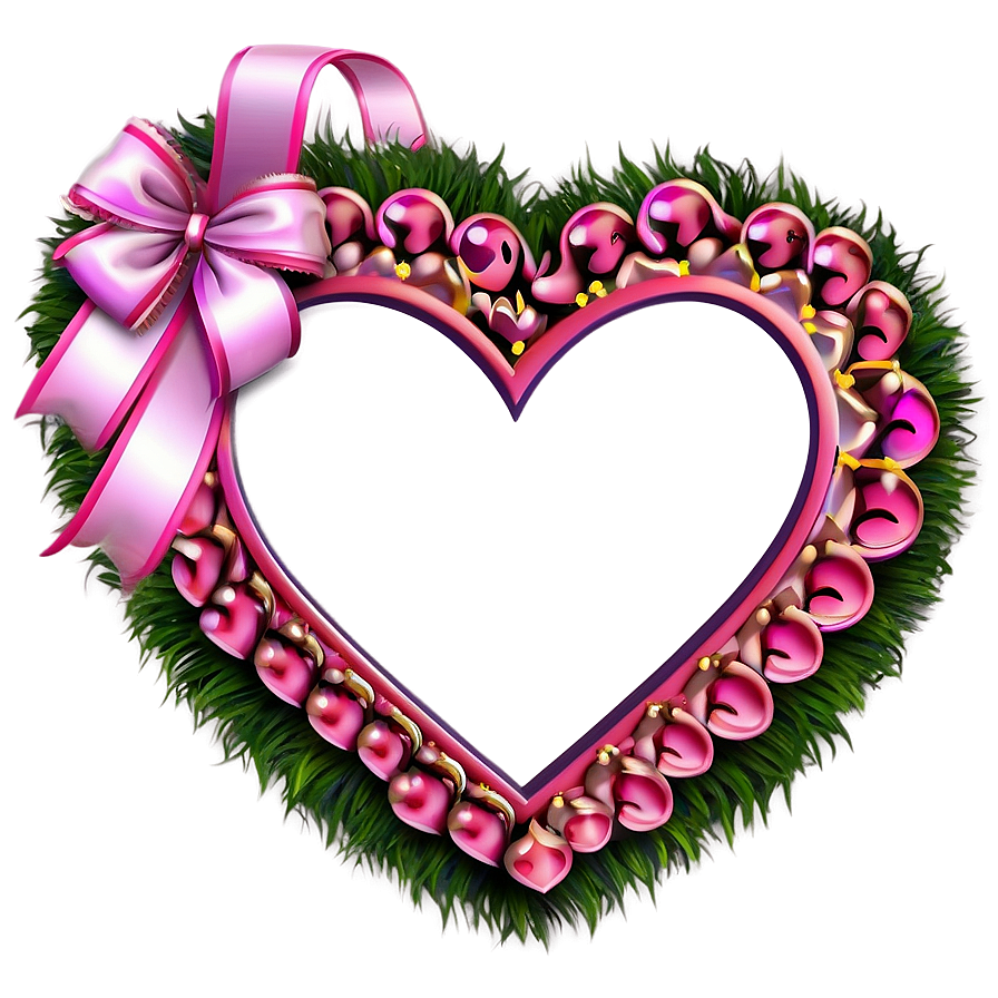 Pink Heart Border Png 95