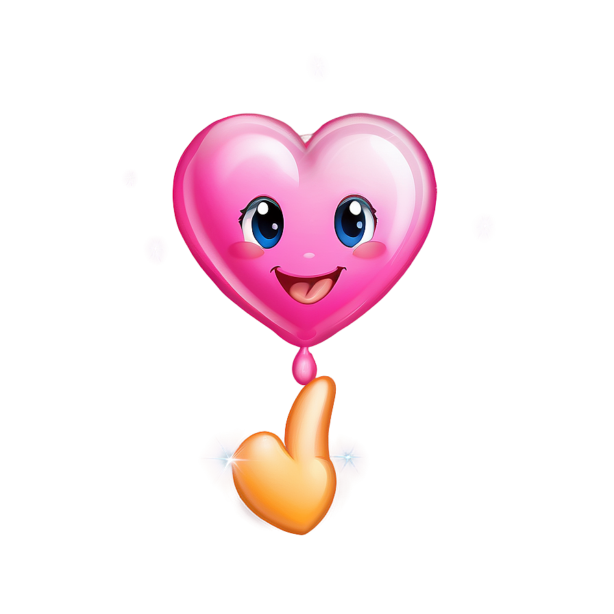 Pink Heart Bubble Emoji Png Bib