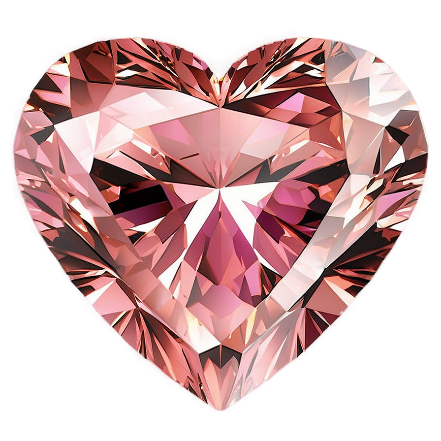 Pink Heart Cut Diamond Png 06282024