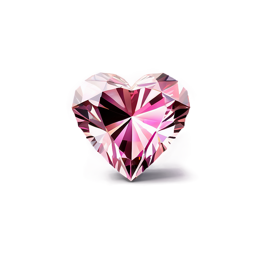 Pink Heart Cut Diamond Png Ead84