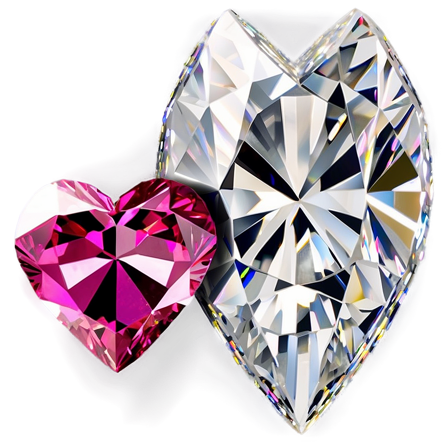 Pink Heart Diamond Brilliance Png Str