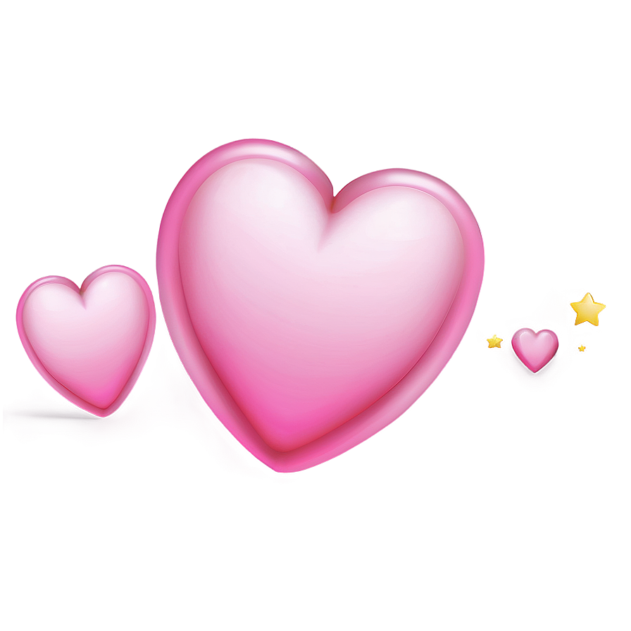 Pink Heart Emoji Png Xun