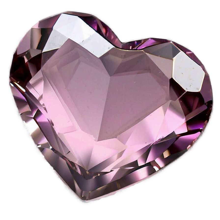 Pink Heart Gemstone Png Mjb68