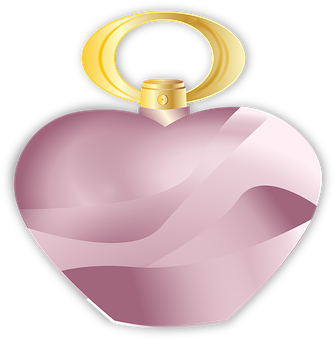 Pink Heart Perfume Bottle