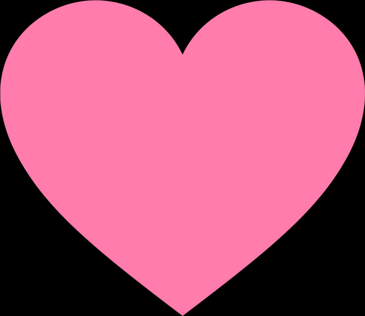 Pink Heart Shape Graphic PNG with transparent background