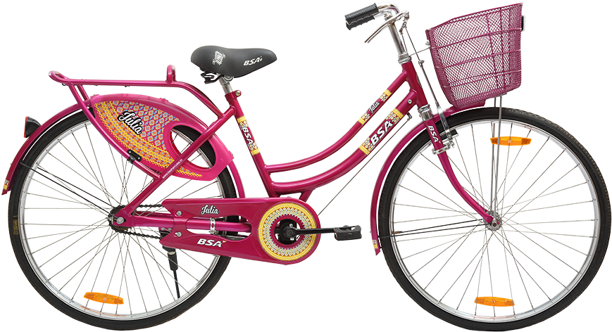 Pink Ladies Bicyclewith Basket