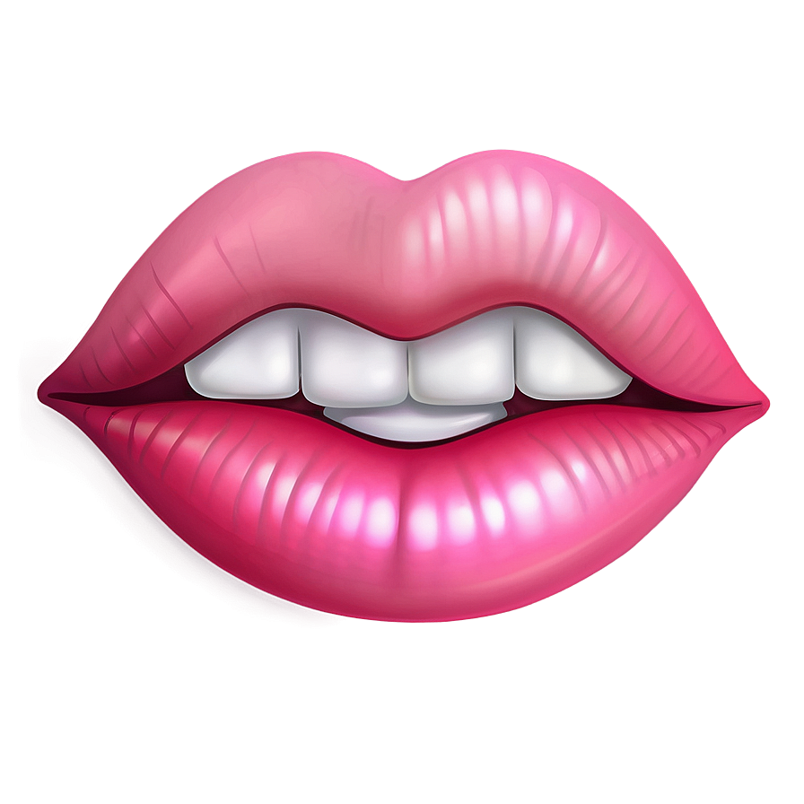 Pink Lips Emoji Png 90