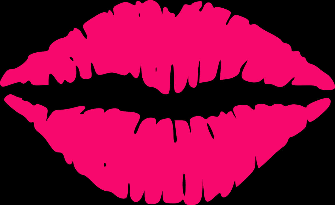 Pink Lipstick Kiss Graphic