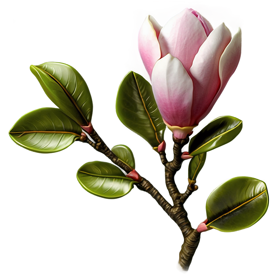 Pink Magnolia Flower Design Png Wfx96