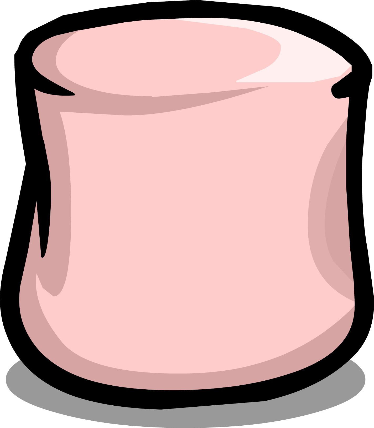 Pink Marshmallow Cartoon PNG with transparent background