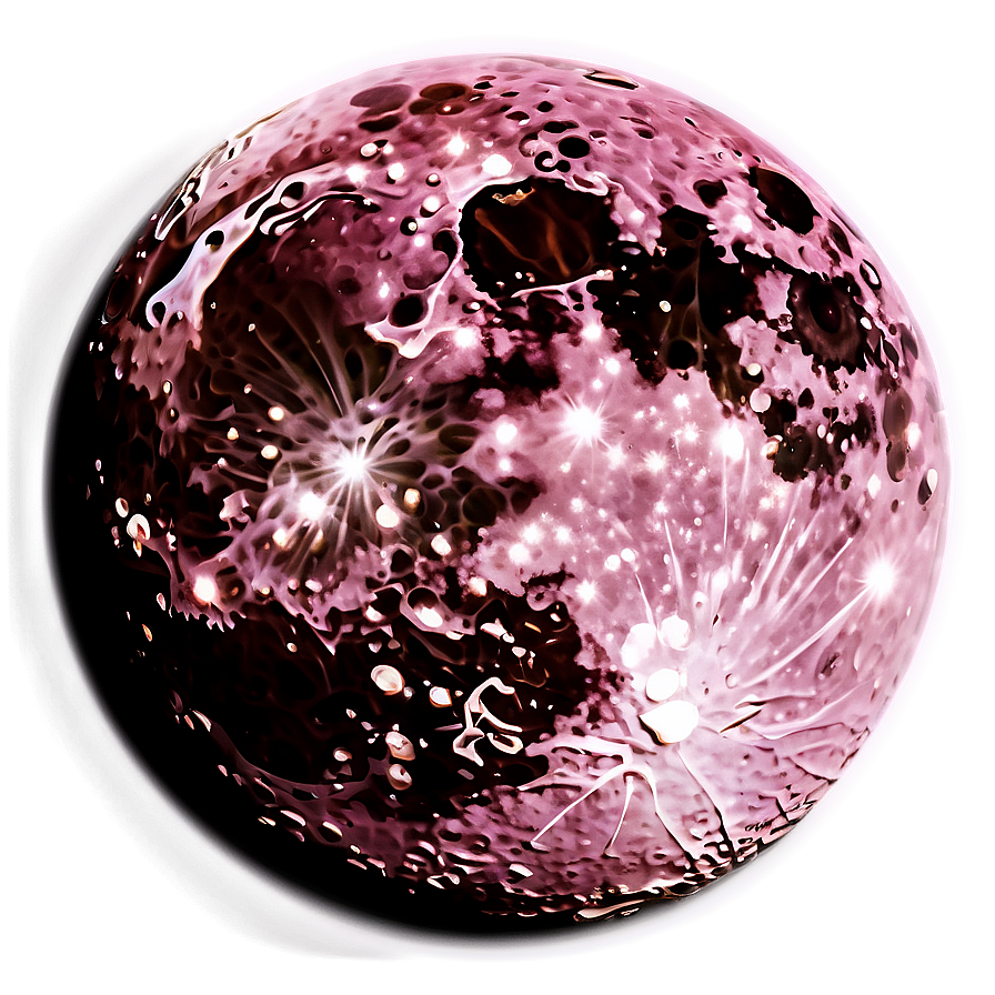 Pink Moon Fantasy Design Png 46