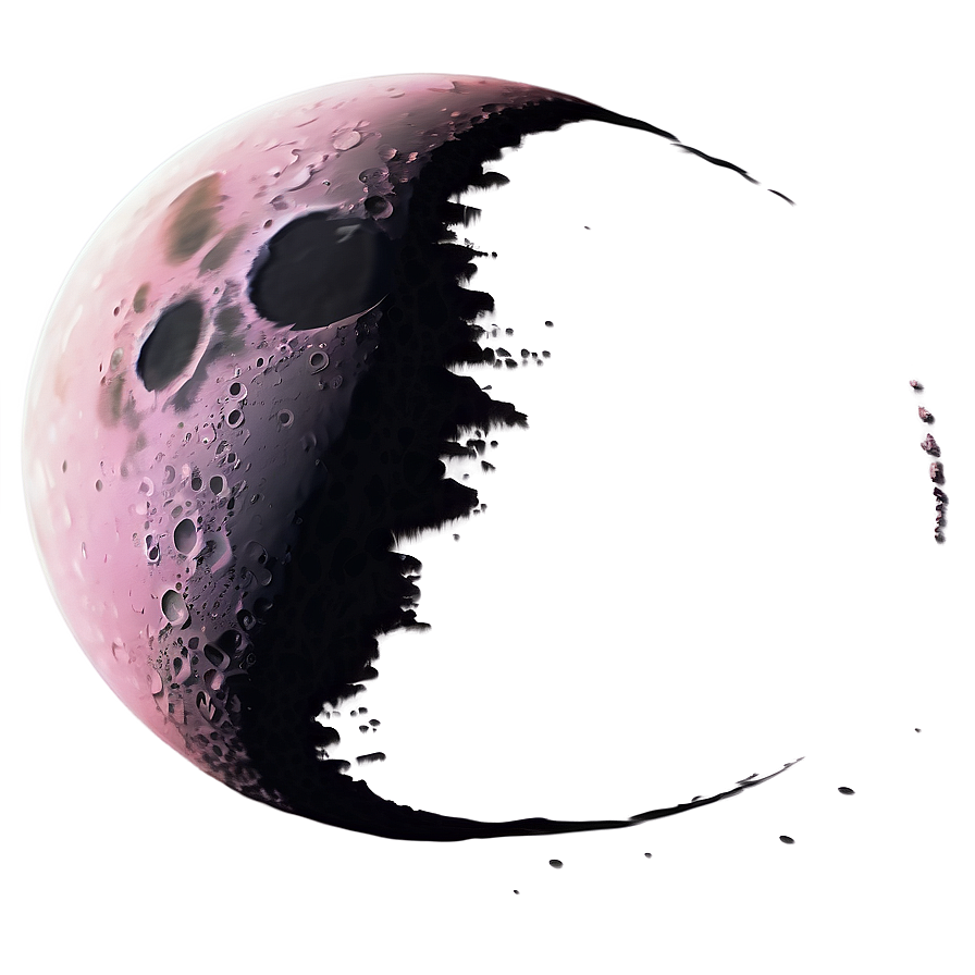 Pink Moon Fantasy Design Png Kbk50