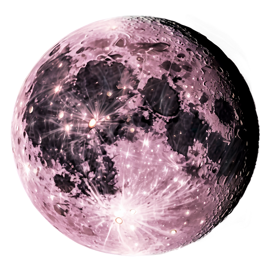 Pink Moon Through Telescope View Png 68