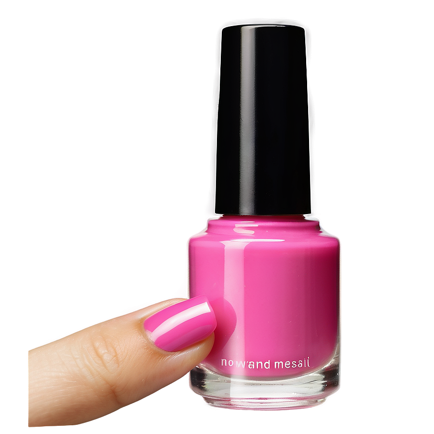 Pink Nail Polish PNG ppt34 PNG image with a transparent background, free high-resolution download