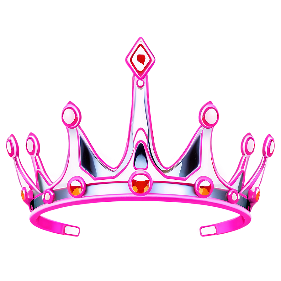 Pink Neon Crown Png 06272024