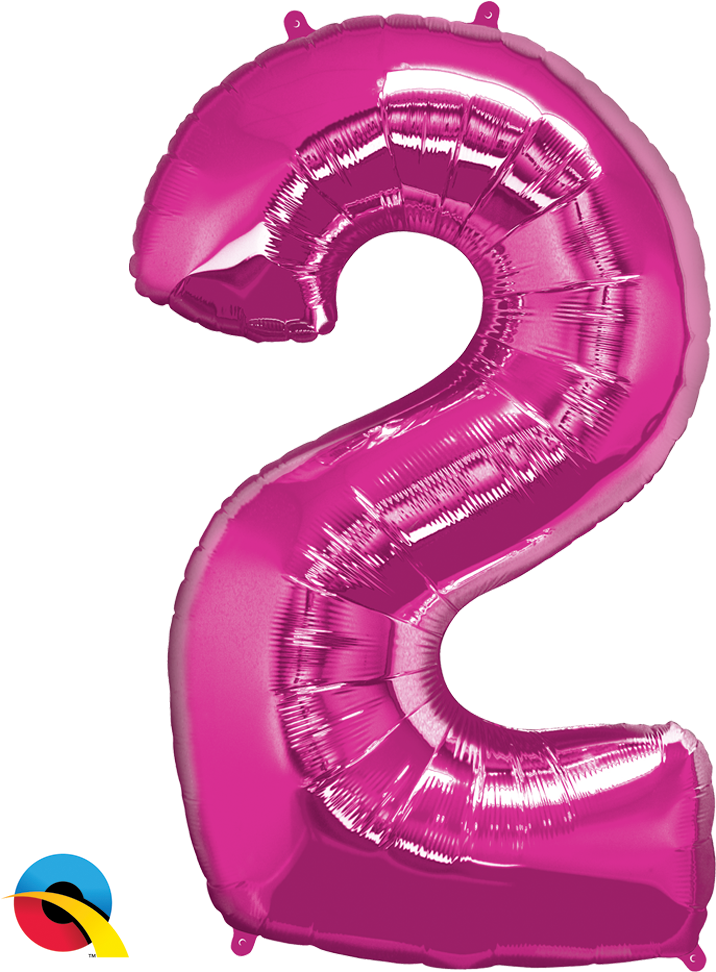 Pink Number2 Balloon