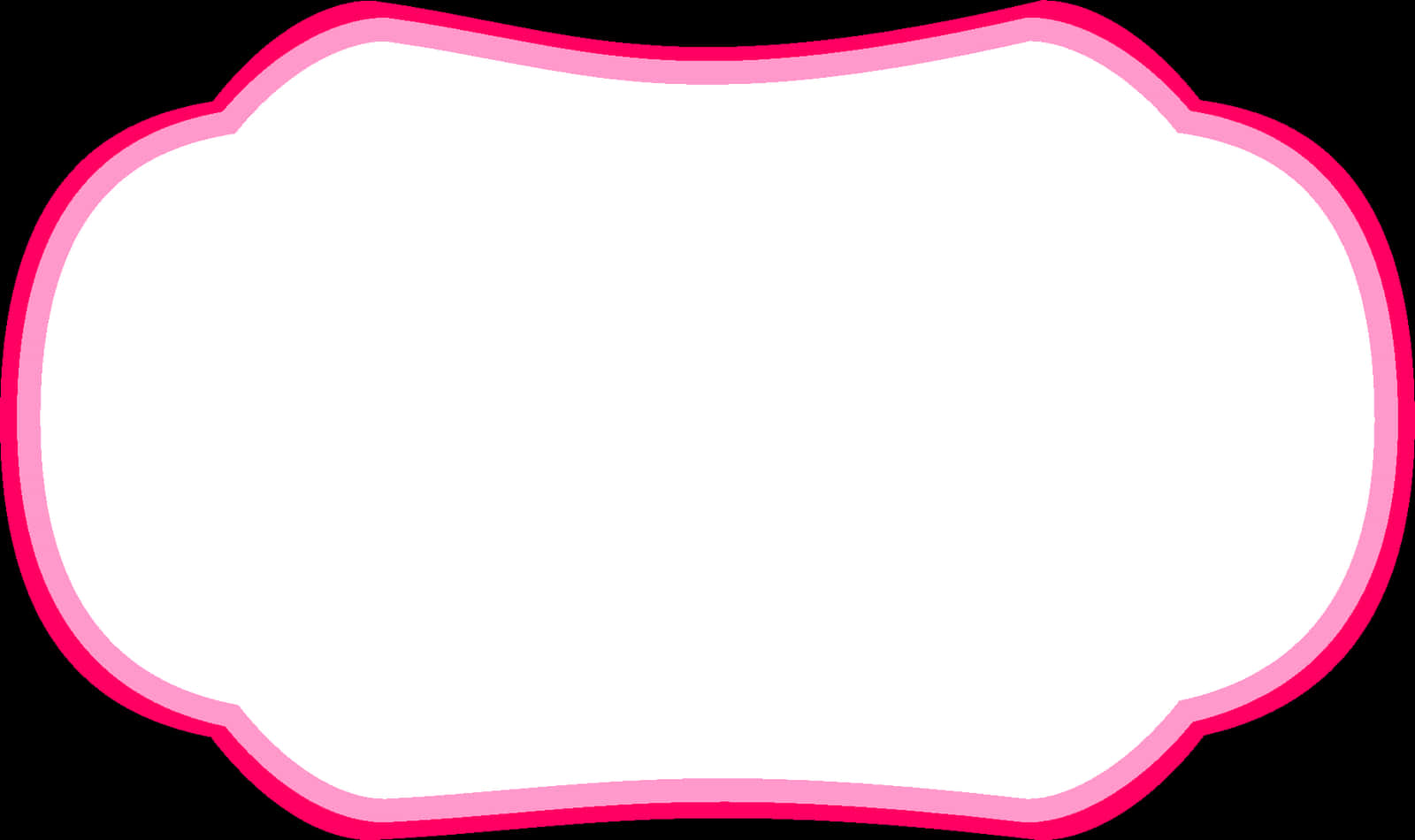 Pink Outlined Blank Frame