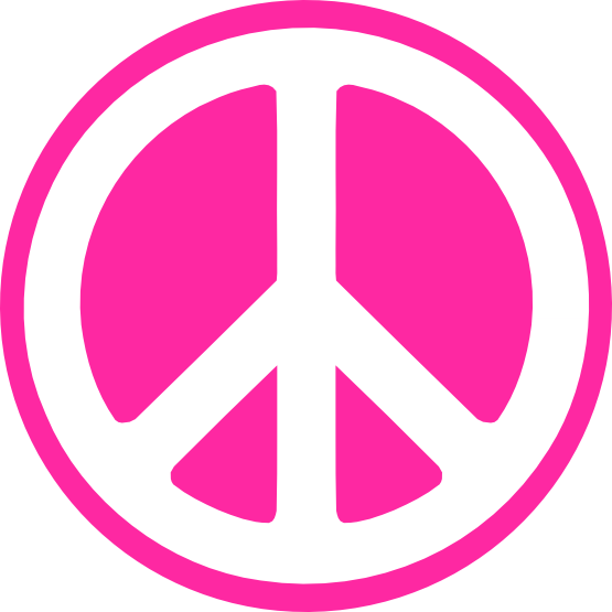 Peace Symbol Png - Pink Peace Sign Png, Transparent Png PNG with transparent background