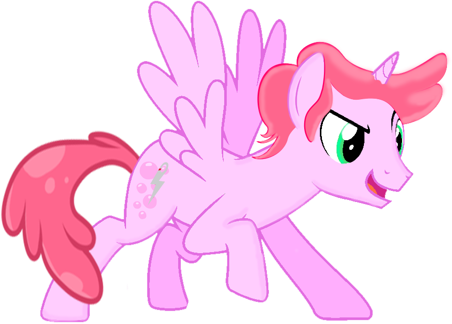 Pink Pegasus Pony Vector