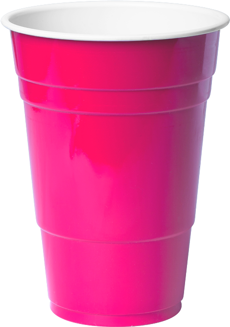 Pink Plastic Party Cup