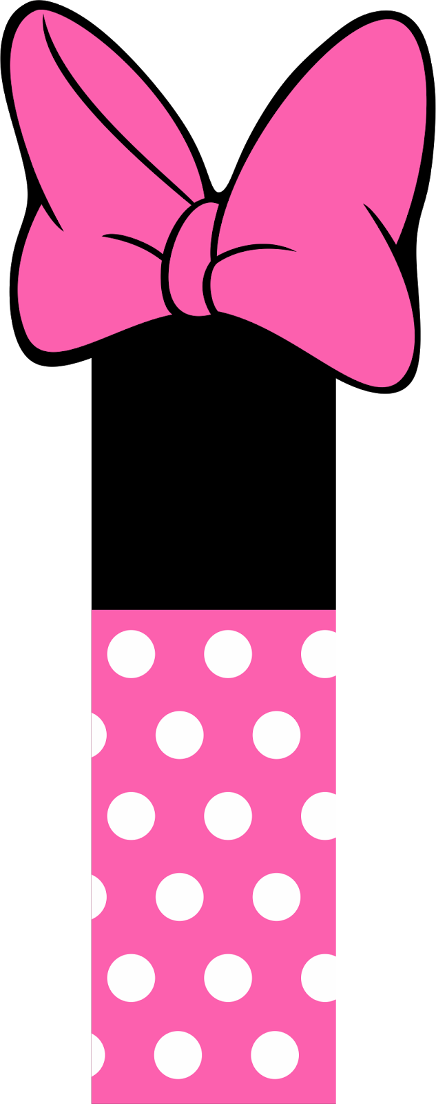 Pink Polka Dot Bow Graphic