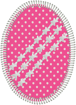 Pink Polka Dot Easter Egg