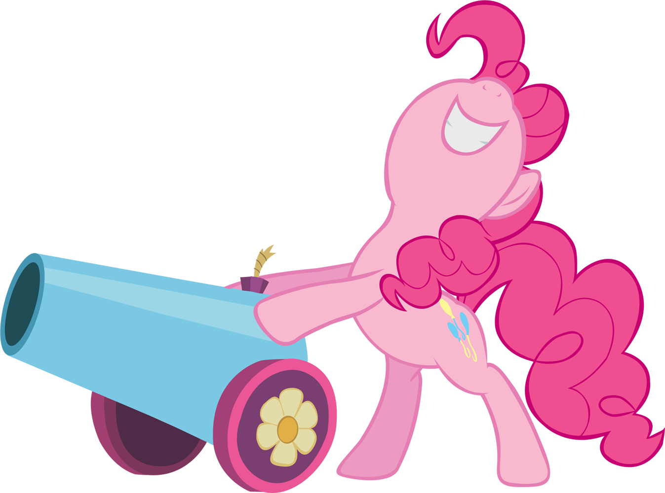 Pink Pony With Cannon