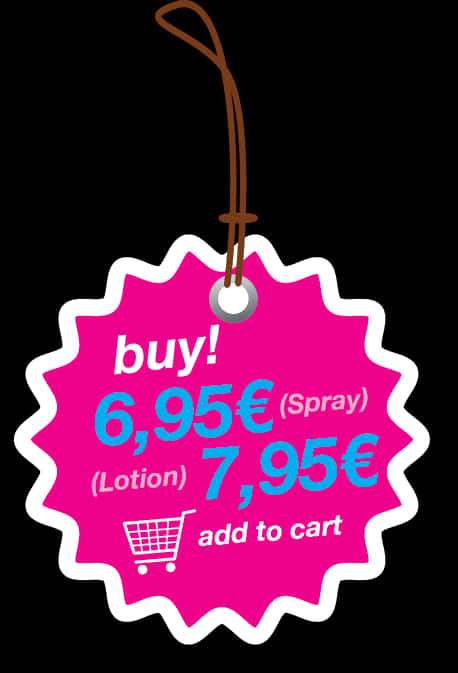 Pink Price Tagwith Pricesand Addto Cart Option