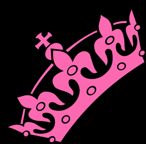 Pink Princess Crown Graphic