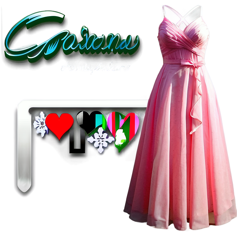 Pink Prom Dress Png 41