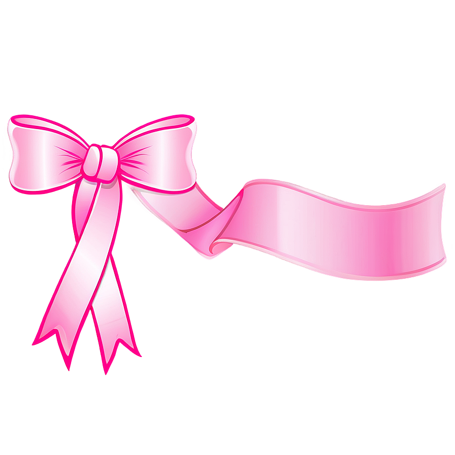 Pink Ribbon Banner Png Ivx