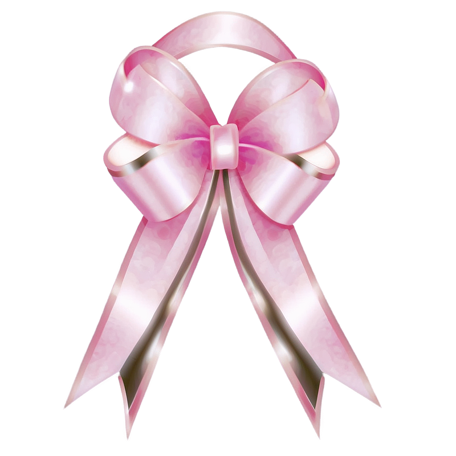 Pink Ribbon Bow Png Krp89