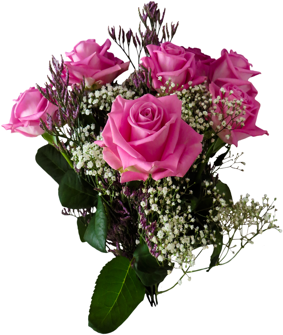 Pink Rose Birthday Bouquet