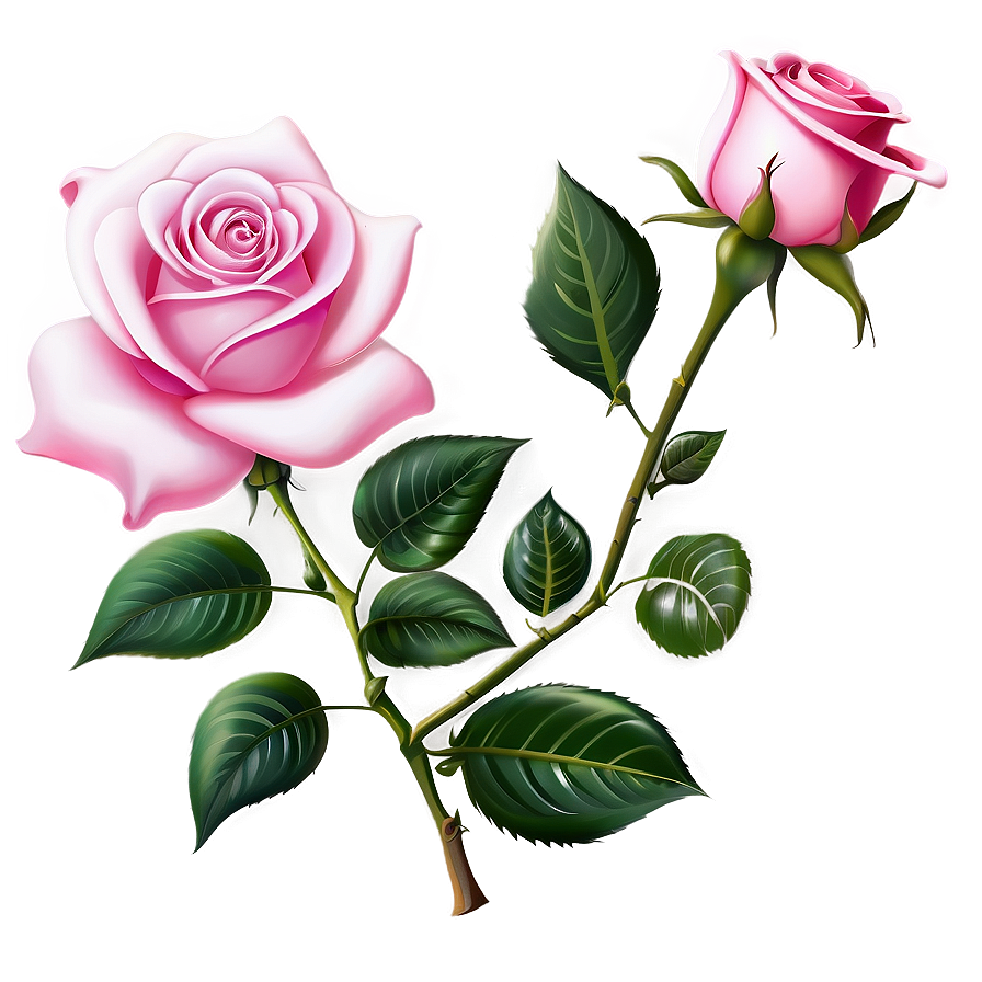 Pink Rose Clipart Png 67